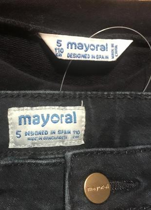 Комплект/ костюм/ свитшот и джинсы mayoral на девочку 4-5 лет/ рост 110 см2 фото