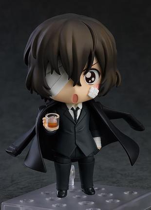 Оригинальная аниме фигурка нендороид дадзай осаму дазай бсд nendoroid osamu dazai dark era ver. 1748 bungo stray dogs4 фото