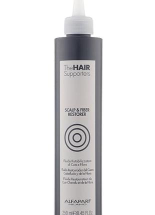 Флюид-фиксатор двойного действия alfaparf the hair supporters scalp &amp; fiber restorer2 фото