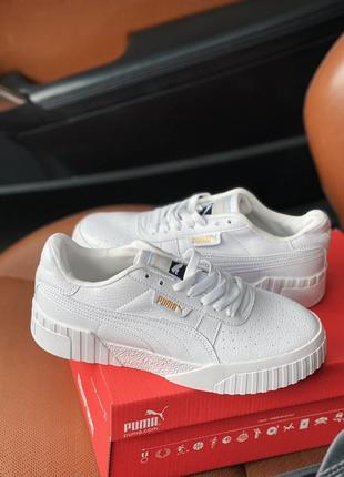 Кроссовки puma cali white кросівки кеди кеды4 фото