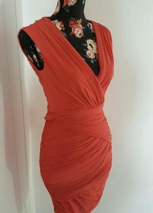Платье красное вечернее новое с открытой спиной bcdg max azria