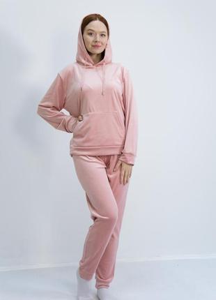 Спортивный велюровый женский костюм lee cooper louisa s розовый