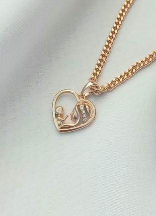 Подвеска иметь с младенцем медзолото