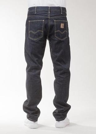 Шикарні джинси carhartt wip western pant jeans navy3 фото