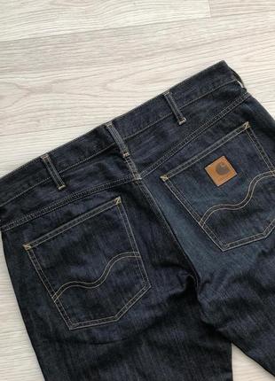 Шикарні джинси carhartt wip western pant jeans navy8 фото