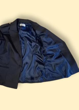 Классический темно-синий пиджак.7 фото
