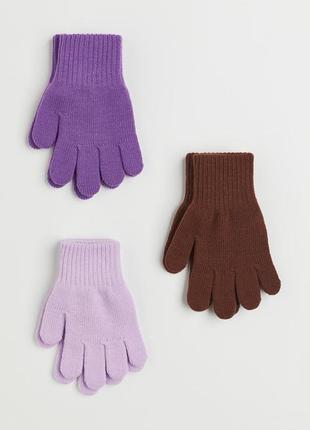 Перчатки рукавички h&m на дівчинку 1,5-4 та 4-8 років hm 92/104 та 110/128 см
