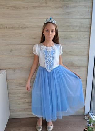 Нарядное платье золушки принцессы 10-11л7 фото