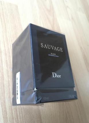 Elixir sauvage 60ml dior christian эликсир диор савлаж мужской парфюм диор эликсир