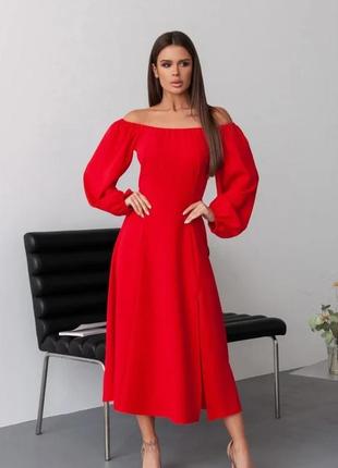 Платье для женщин цвет красный размеры l, xl fi_009399