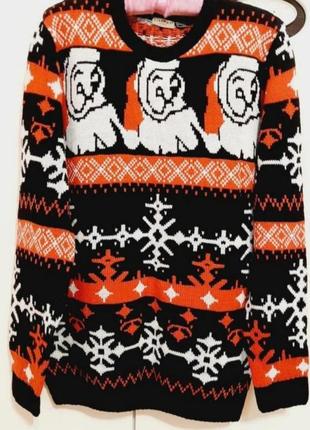 Новорічний різдвяний светр світер новогодний рождественский свитер7 фото