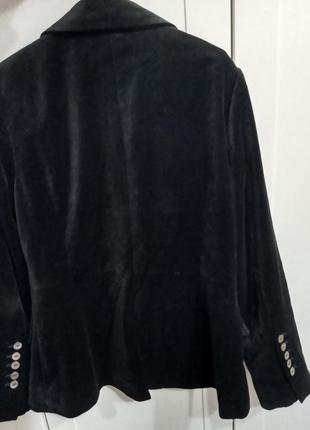 Натуральный велюровый бархатный пиджак блейзер h&m3 фото
