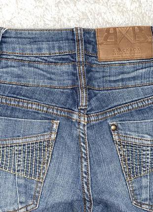 Джинсовые стрейчевые шорты оригинал все лого выбиты  бренд blackbox casual outfitters3 фото