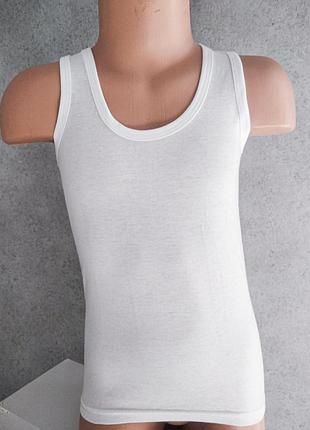 Майки для хлопчика білі 0-15 років