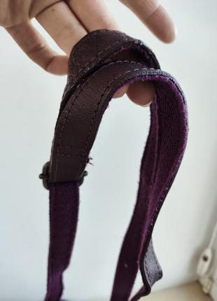 Сумка новорічна кросбоді крос боди фіолетова замшева велюр8 фото