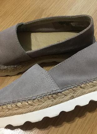 Эспадрильи,слипоны жен. carvela,нат.замш,р.36-37,испания