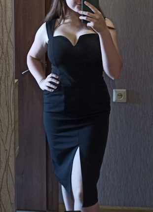 Черное платье-футляр4 фото