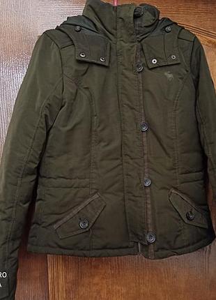 Abercrombie &fitch пуховик парка р. l-ms-xl, пог 50см