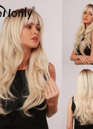 Перука парік парик для щоденного використання ❤ блонд блондинка білий накладне волосся