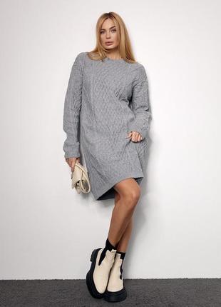 Свитер свитер платье туника удлиненный вязаный мягкий теплый кофта джемпер оверсайз объемный стильный тренд базовый однотон зара zara9 фото