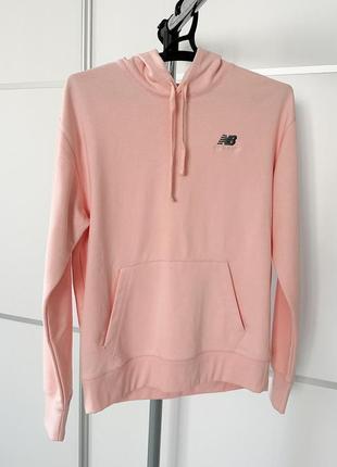 Худи uni-ssentials мужское розовое худи мужская фирменная кофта new balance