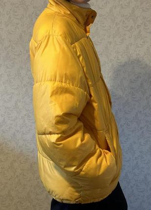 Зимняя куртка желтого цвета2 фото