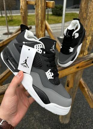 Зимові кросівки nike air jordan 4  retro cosmo з флісом та хутром. зимние кроссовки на меху с флисом2 фото