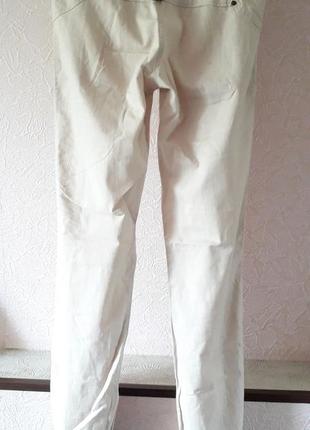 Женские повседневные бежевые штаны брюки хлопок беременным5 фото