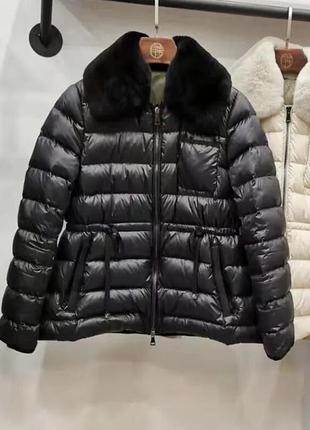 Чорний пуховик куртка зимова пухова пальто moncler монклер zara hm mango massimo dutti ivina