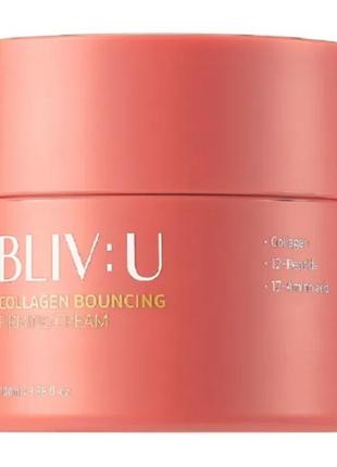 Крем с коллагеном bliv:u collagen bouncing firming cream 80 ml1 фото