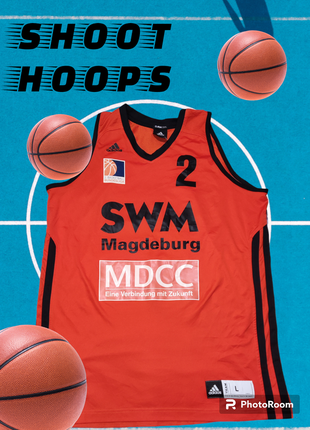 Баскетбольна майка adidas bundesliga bbc magdeburg, wright