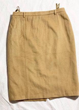 100% шерсть верблюда теплая юбка l/m р.