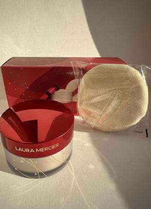 Laura mercier translucent loose setting powder лімітований набір з пафом