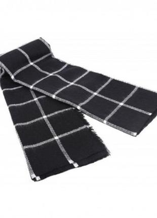 Zara клетчатое одеяло, зимний шарф, теплая женская уютная накидка в клетку шотландки, объемная шаль-накидка8 фото