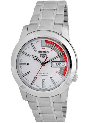 Brand new seiko 5 snkk25  automatic white dial stainless steel men's watch1 фото
