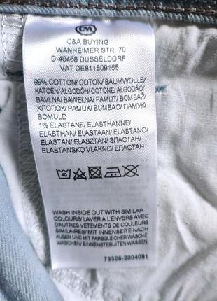 Оригинальные джинсы c&amp;a angelo litrico мужские голубые прямого силуэта