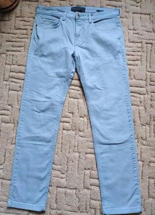 Оригинальные джинсы c&amp;a angelo litrico мужские голубые прямого силуэта