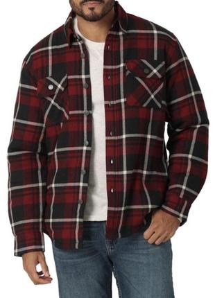 Куртка-сорочка wrangler на підкладці - cabernet xxl (112324455)