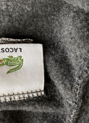 Шапка флисовая lacoste серая6 фото