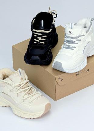 Зимові кросівки з екохутром. зимние женские кроссовки на меху