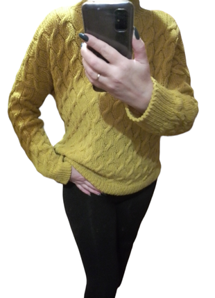 Женский базовый свитер. свитер с натуральной пряжи. свитер оверсайз3 фото