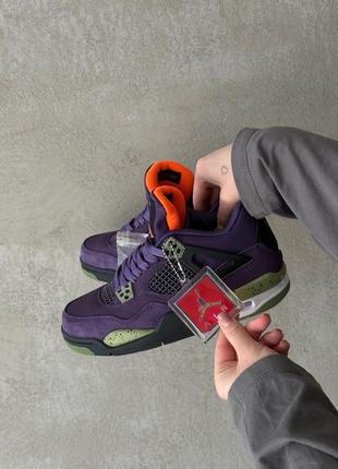 Кросівки nike air j0rdan 4 retro canyon purple5 фото