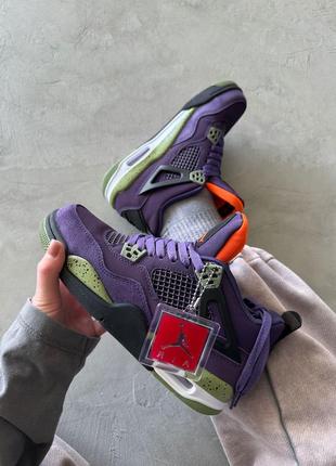 Кросівки nike air j0rdan 4 retro canyon purple4 фото