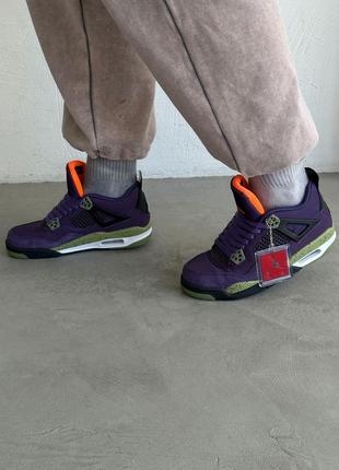 Кросівки nike air j0rdan 4 retro canyon purple3 фото