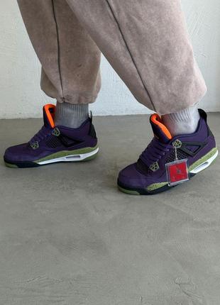 Кроссовки nike air j0rdan 4 retro canyon purple3 фото