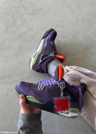 Кросівки nike air j0rdan 4 retro canyon purple6 фото