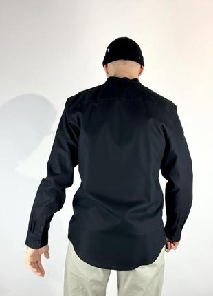 Zara черная рубашка на длинный рукав. slim fit2 фото