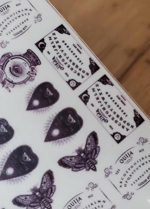 Ногти наклейки ирландия переводилки ведьма мотылек уиджи доска дьявола предсказаний