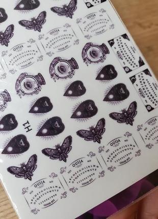 Ногти наклейки ирландия переводилки ведьма мотылек уиджи доска дьявола предсказаний