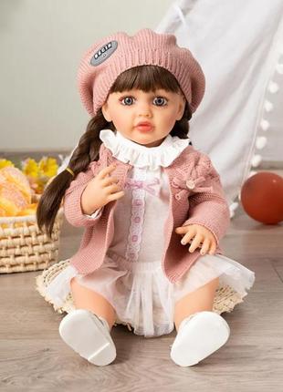 Лялька реборн дівчинка іграшка вінілова лялька